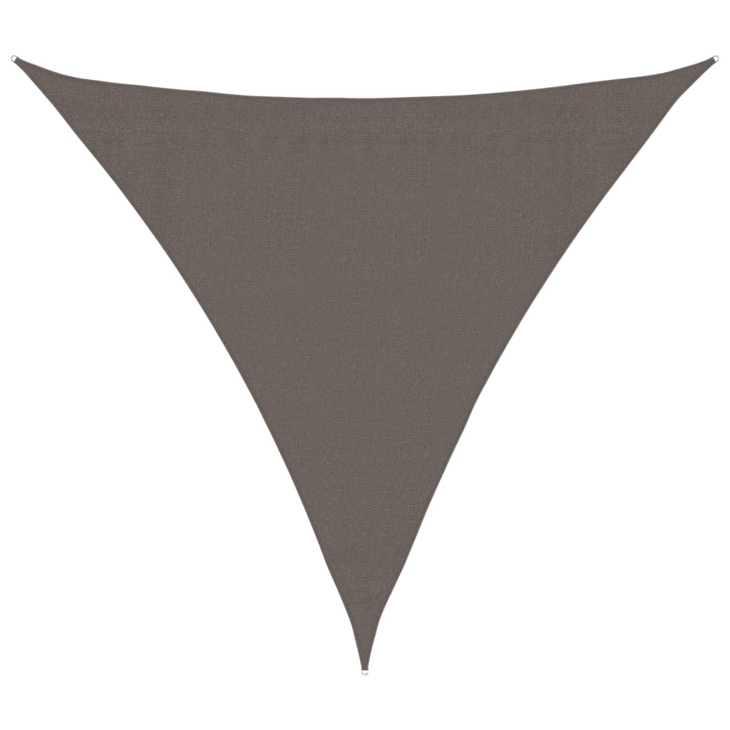 Sunshade Sail HDPE Triangular 3.6x3.6x3.6 m Anthracite