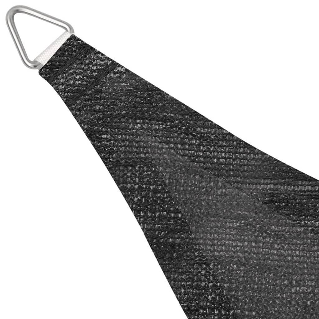 Sunshade Sail HDPE Triangular 5x5x5 m Anthracite