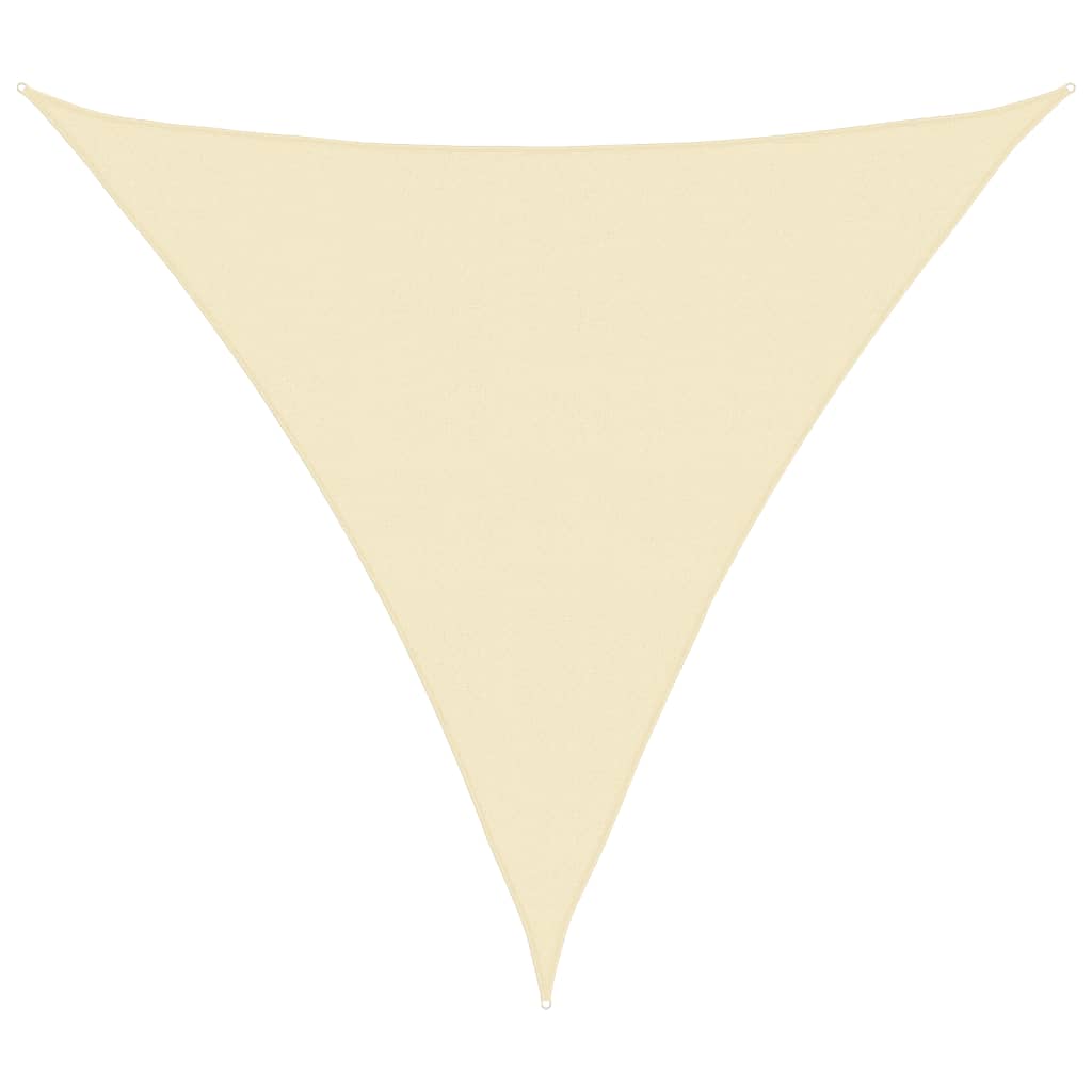 Sunshade Sail HDPE Triangular 5x5x5 m Cream