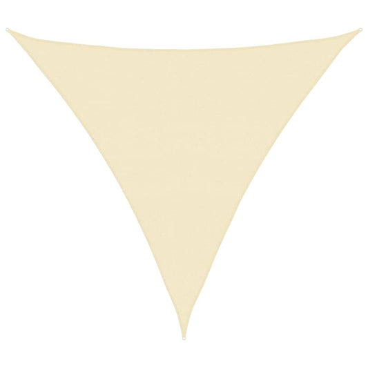 Sunshade Sail HDPE Triangular 5x5x5 m Cream