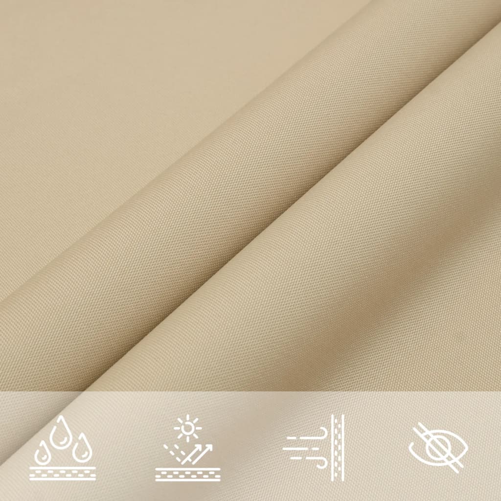 Sunshade Sail Oxford Fabric Triangular 3.6x3.6x3.6 m Beige