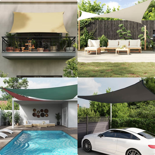 Sunshade Sail Oxford Fabric Square 3.6x3.6 m Cream