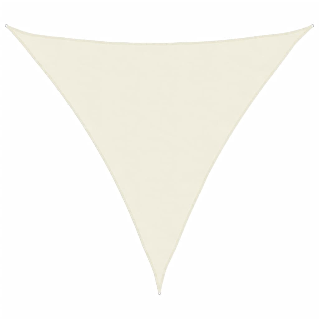 Sunshade Sail Oxford Fabric Triangular 5x5x5 m Cream