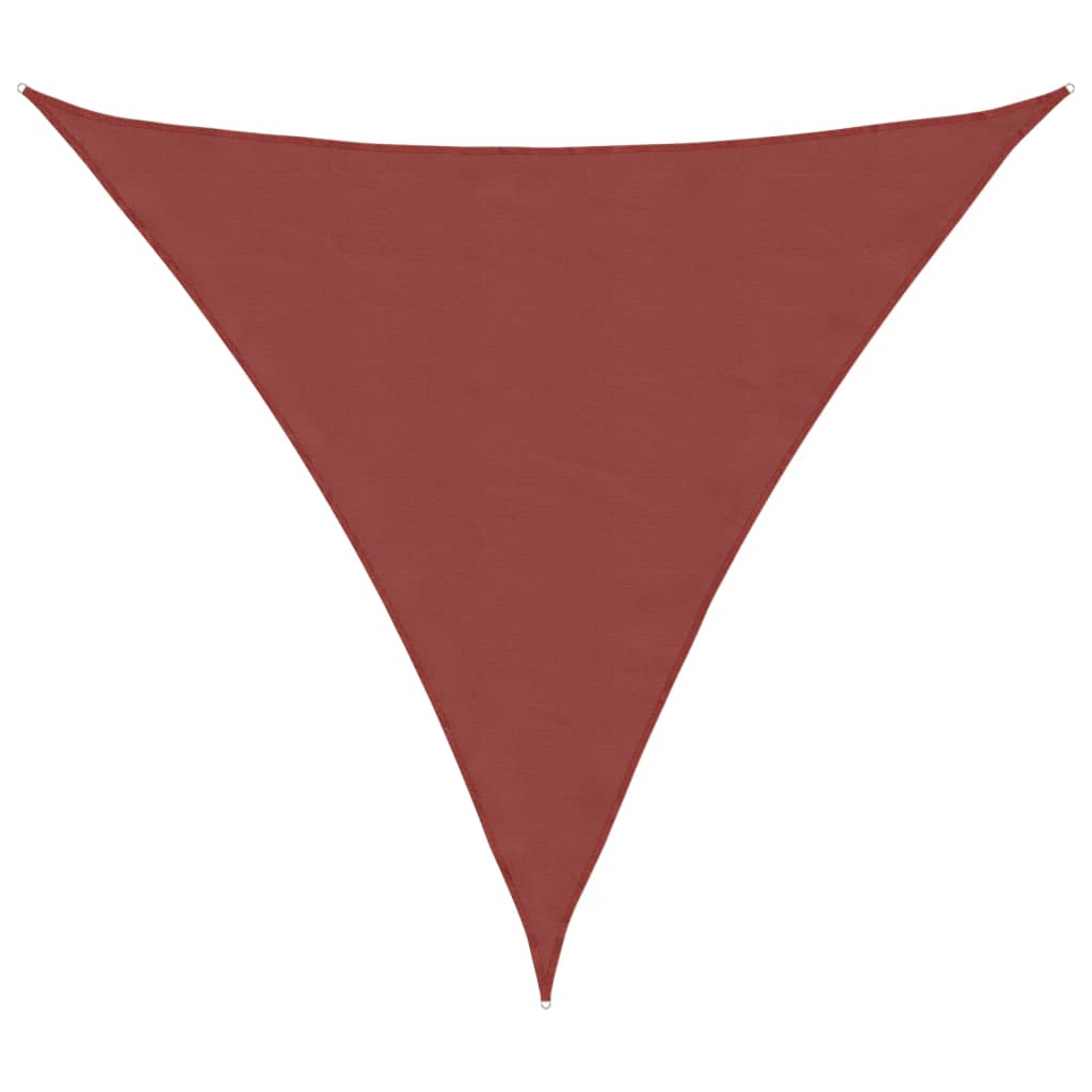 Sunshade Sail Oxford Fabric Triangular 5x5x5 m Terracotta