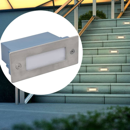 LED Recessed Stair Lights 6 pcs 44x111x56 mm