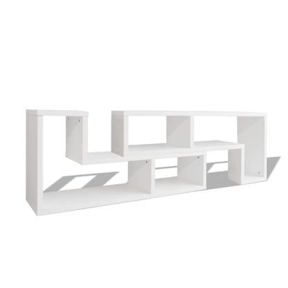 TV Cabinet Double L-Shaped White