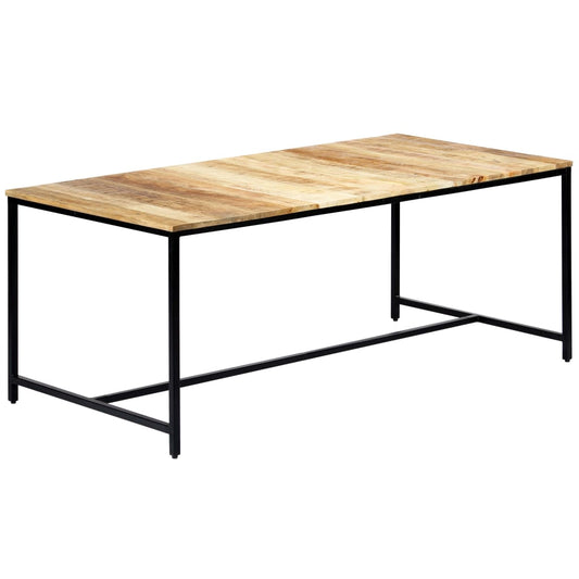 Dining Table 180x90x75 cm Solid Rough Mango Wood