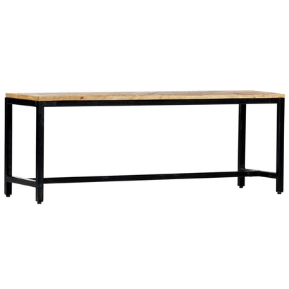 Dining Bench 120 cm Solid Rough Mango Wood