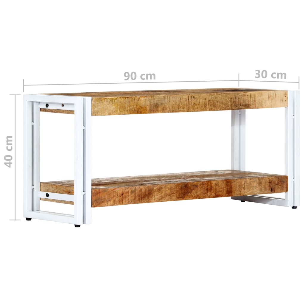 TV Cabinet  90x30x40cm Solid Mango Wood