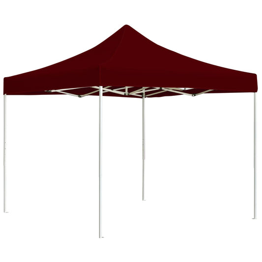Professional Folding Party Tent Aluminium 3x3 m Wine Red