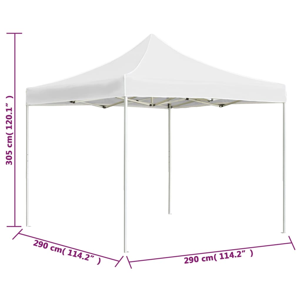 Professional Folding Party Tent Aluminium 3x3 m White