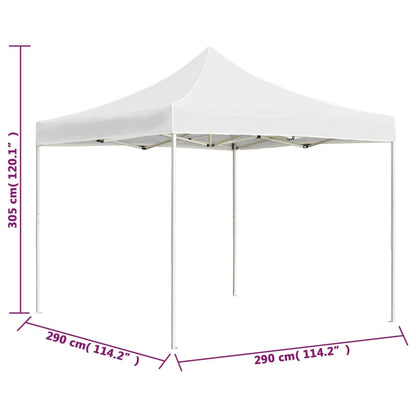 Professional Folding Party Tent Aluminium 3x3 m White