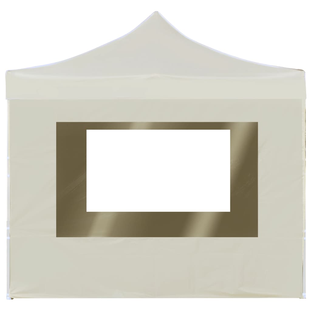 Professional Folding Party Tent with Walls Aluminium 3x3 m Cream