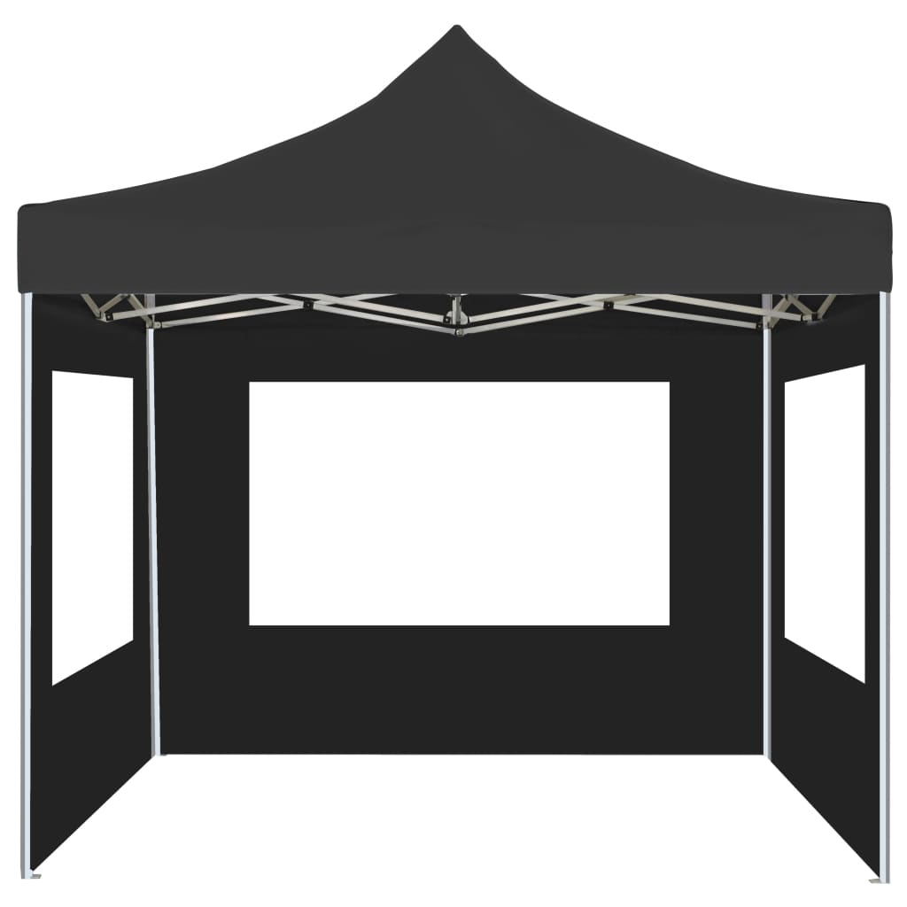 Professional Folding Party Tent with Walls Aluminium 3x3 m Anthracite