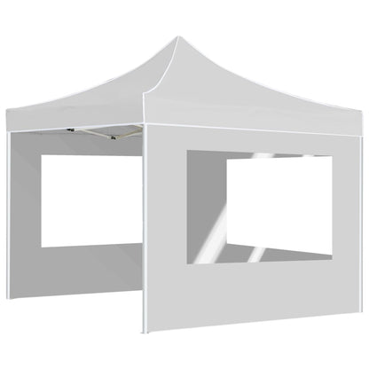 Professional Folding Party Tent with Walls Aluminium 3x3 m White