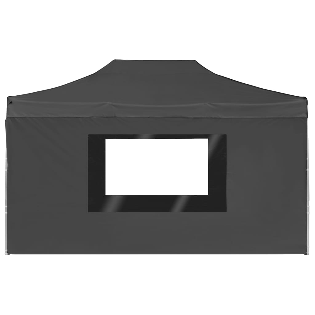 Professional Folding Party Tent with Walls Aluminium 4.5x3 m Anthracite