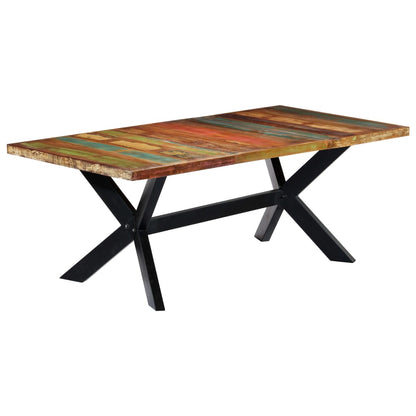 Dining Table 200x100x75 cm Solid Reclaimed Wood