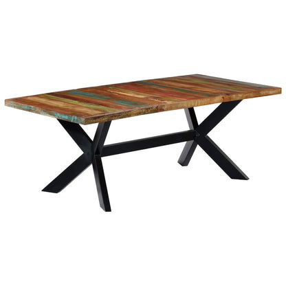 Dining Table 200x100x75 cm Solid Reclaimed Wood