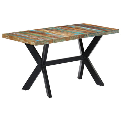 Dining Table 140x70x75 cm Solid Reclaimed Wood