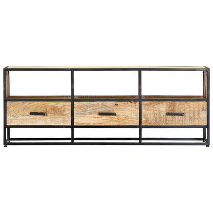 TV Cabinet 120x30x45 cm Solid Mango Wood