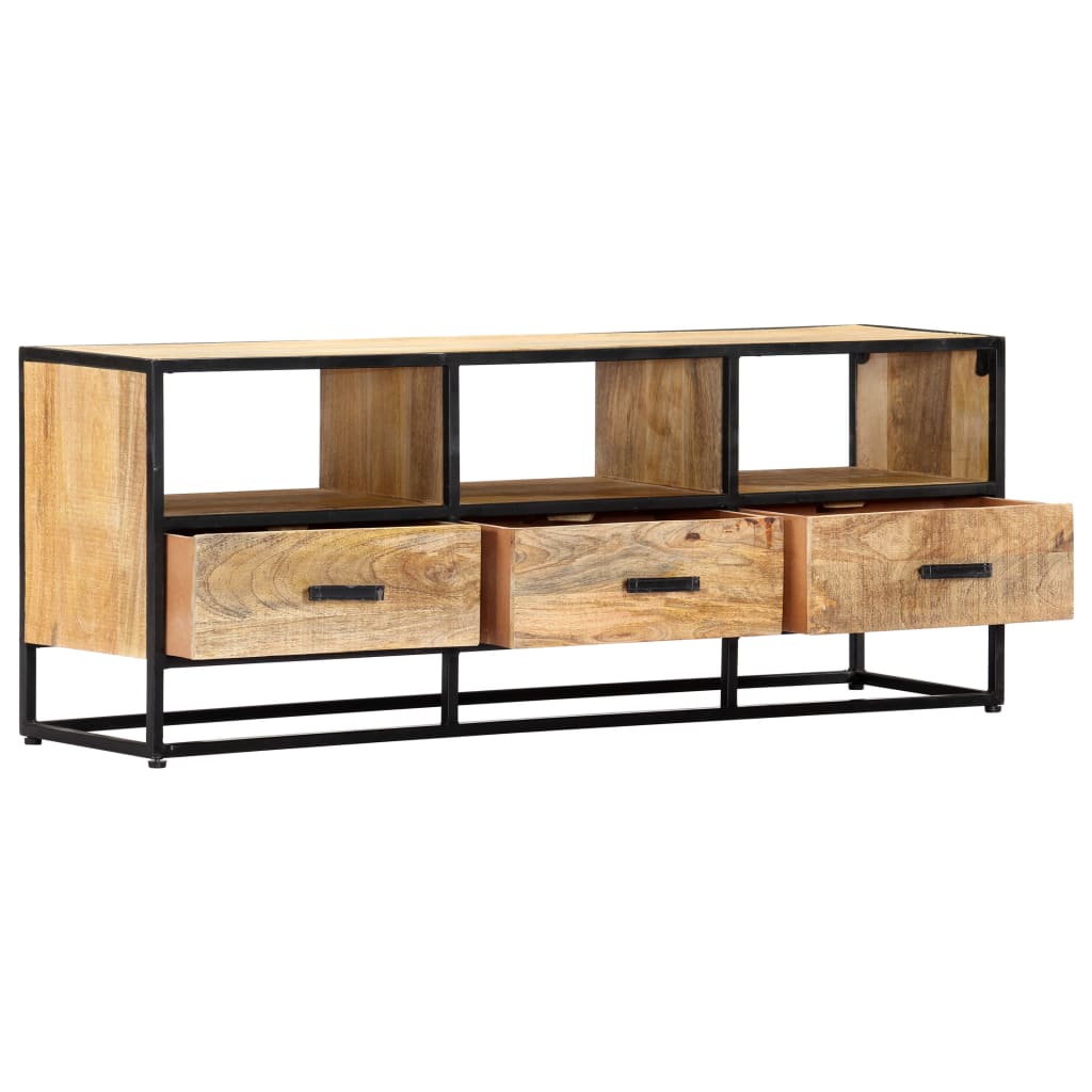 TV Cabinet 120x30x45 cm Solid Mango Wood