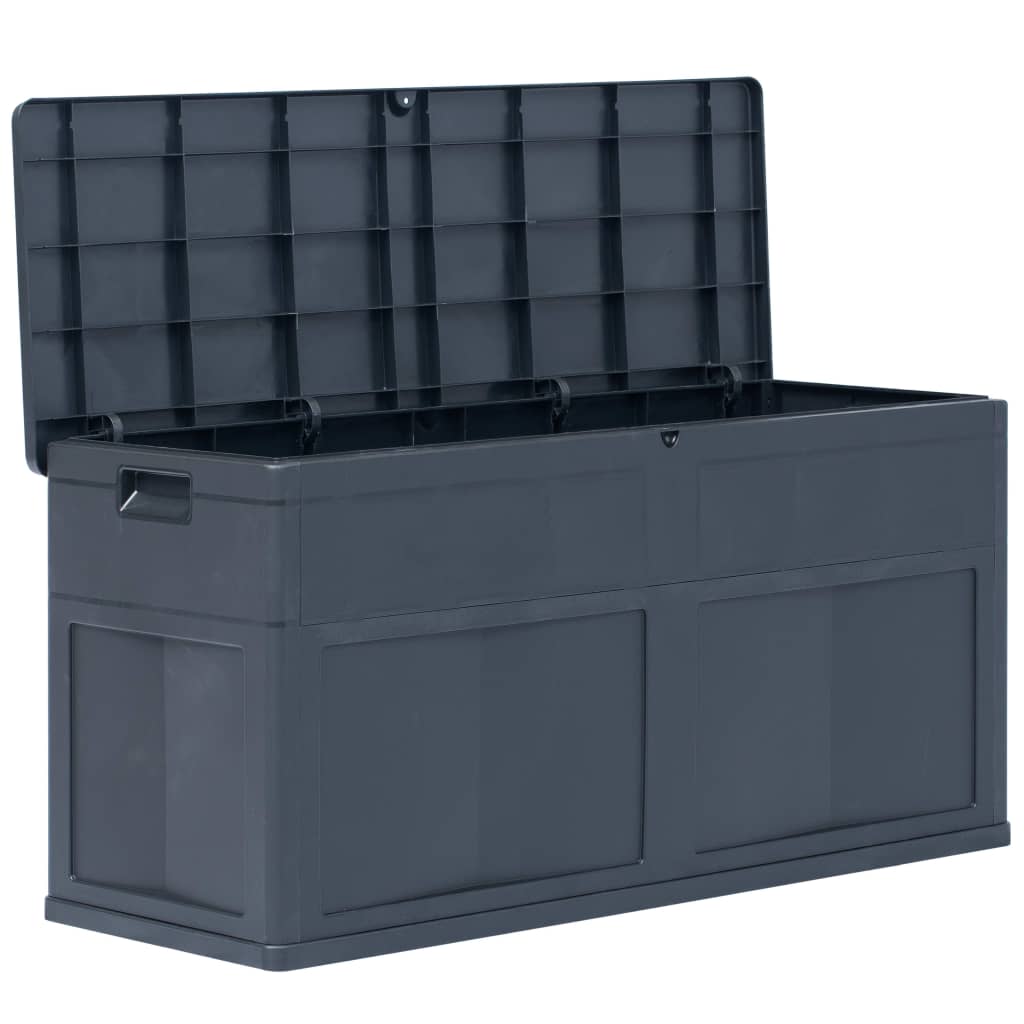 Garden Storage Box 320 L Black