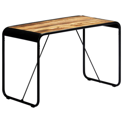 Dining Table 118x60x76 cm Solid Rough Mango Wood