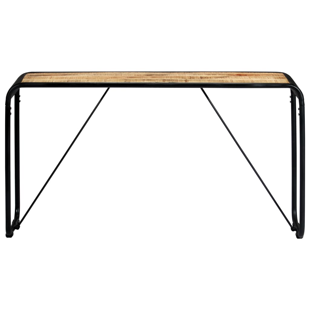 Console Table 140x35x76 cm Solid Rough Mango Wood