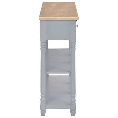 Console Table Grey 120x30x76 cm MDF