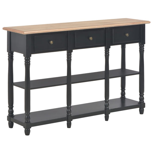 Console Table Black 120x30x76 cm MDF