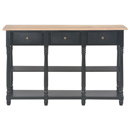 Console Table Black 120x30x76 cm MDF