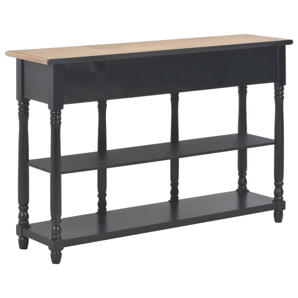 Console Table Black 120x30x76 cm MDF