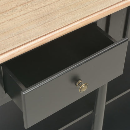 Console Table Black 120x30x76 cm MDF