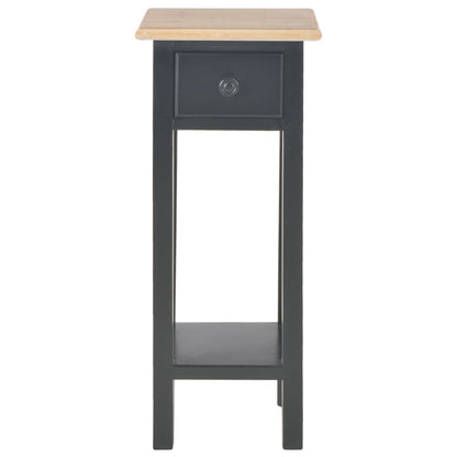 Side Table Black 27x27x65.5 cm Wood