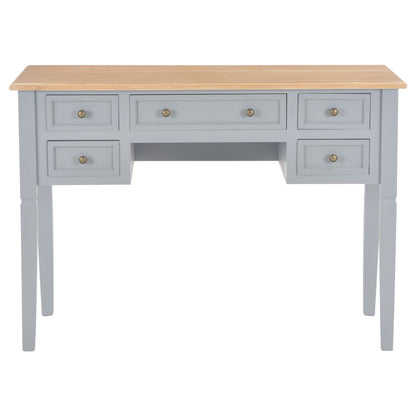 Writing Desk Grey 109.5x45x77.5 cm Wood