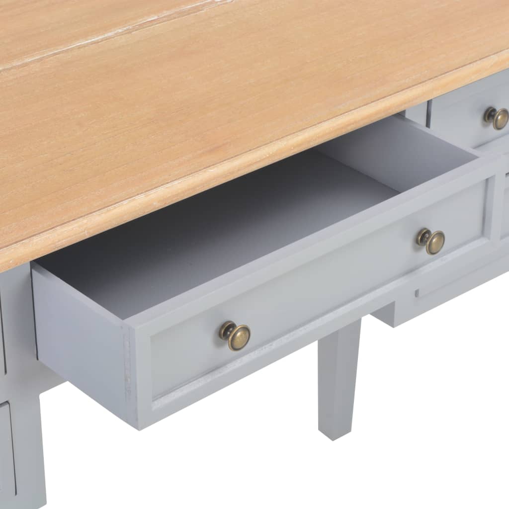 Writing Desk Grey 109.5x45x77.5 cm Wood