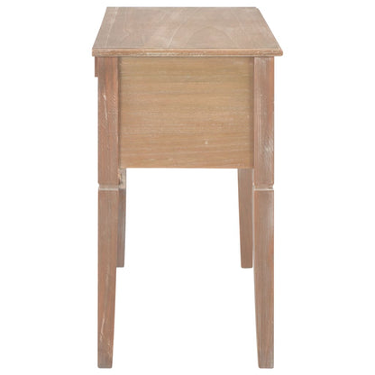 Writing Desk Brown 109.5x45x77.5 cm Wood