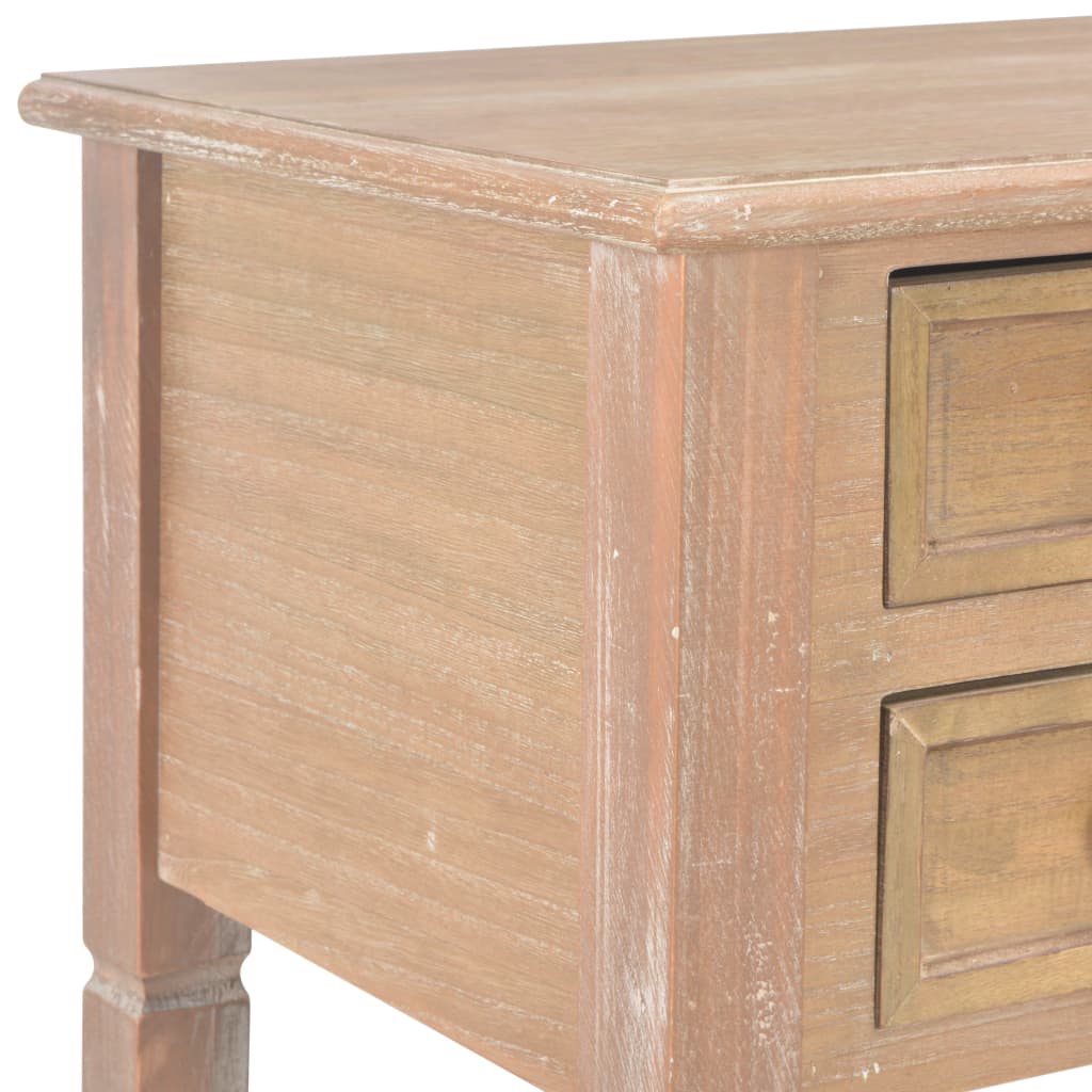 Writing Desk Brown 109.5x45x77.5 cm Wood