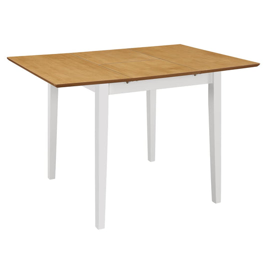 Extendable Dining Table White (80-120)x80x74 cm MDF