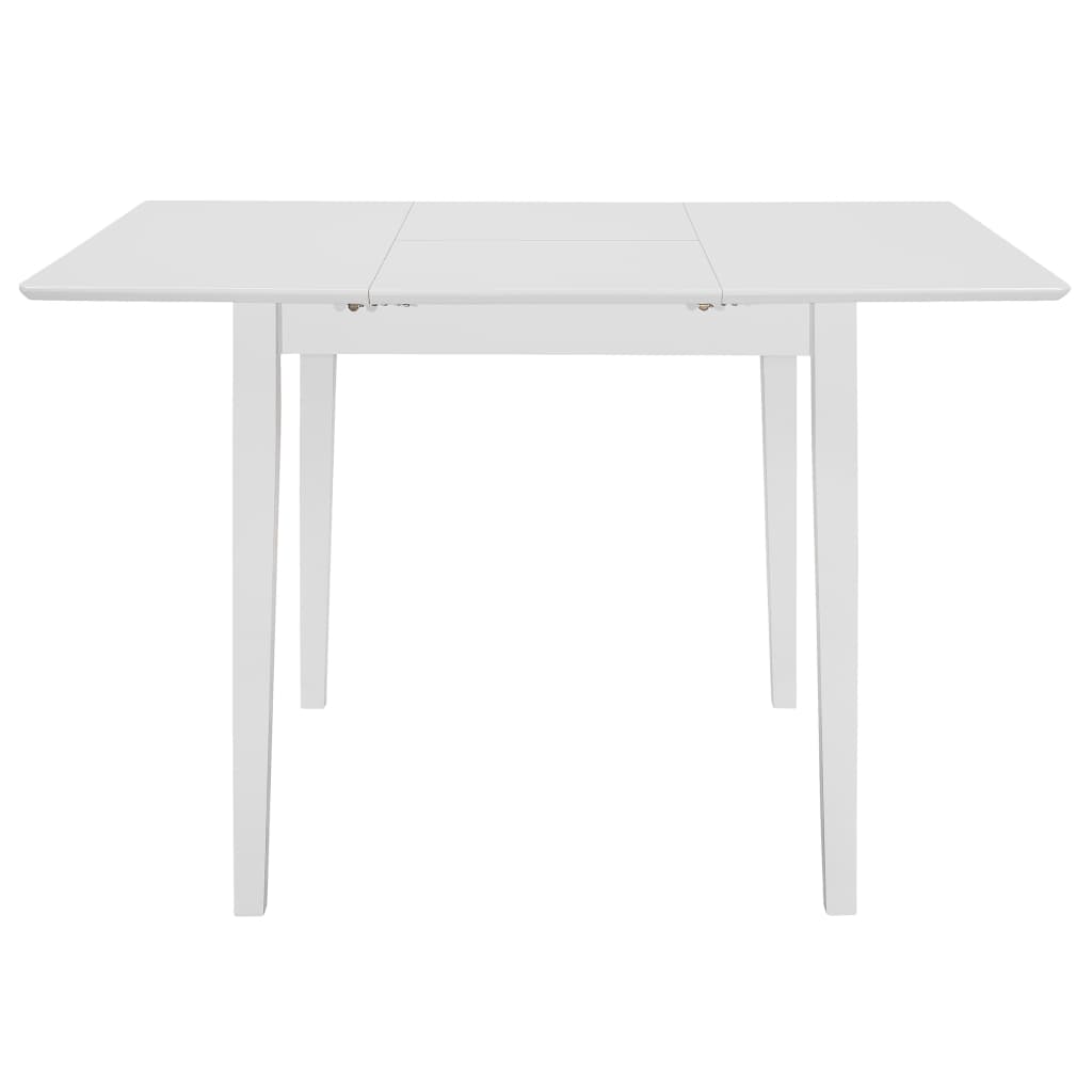 Extendable Dining Table White (80-120)x80x74 cm MDF