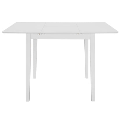 Extendable Dining Table White (80-120)x80x74 cm MDF