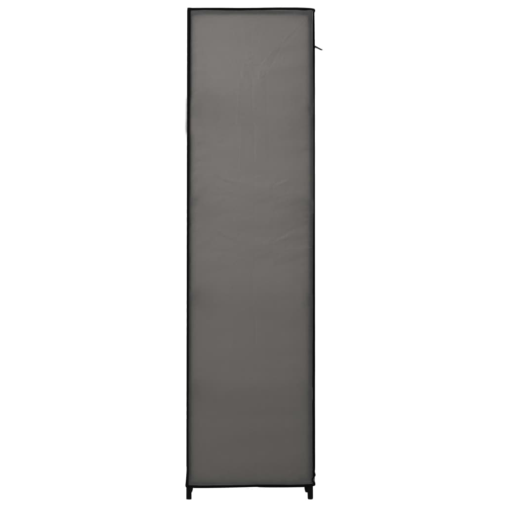 Folding Wardrobe Grey 110x45x175 cm Fabric