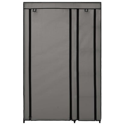 Folding Wardrobes 2 pcs Grey 110x45x175 cm Fabric