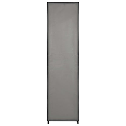 Wardrobe with 4 Compartments Grey 175x45x170 cm