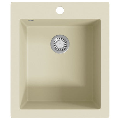 Granite Kitchen Sink Single Basin Beige