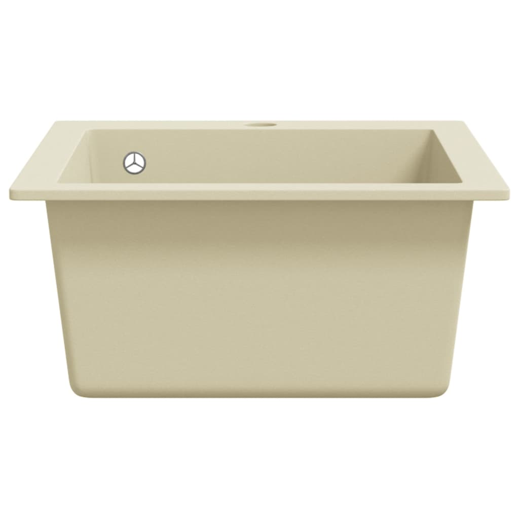 Granite Kitchen Sink Single Basin Beige