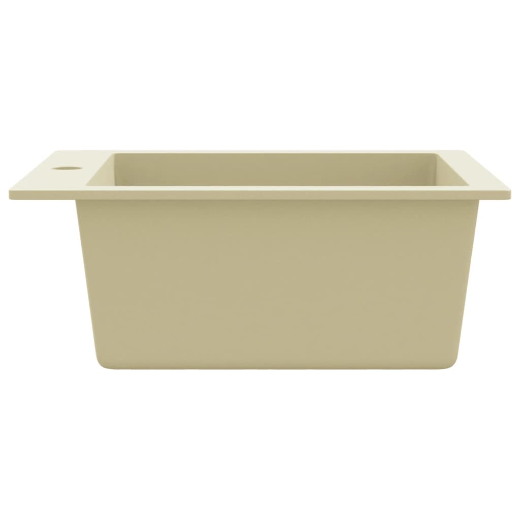 Granite Kitchen Sink Single Basin Beige