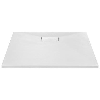 Shower Base Tray SMC White 90x90 cm