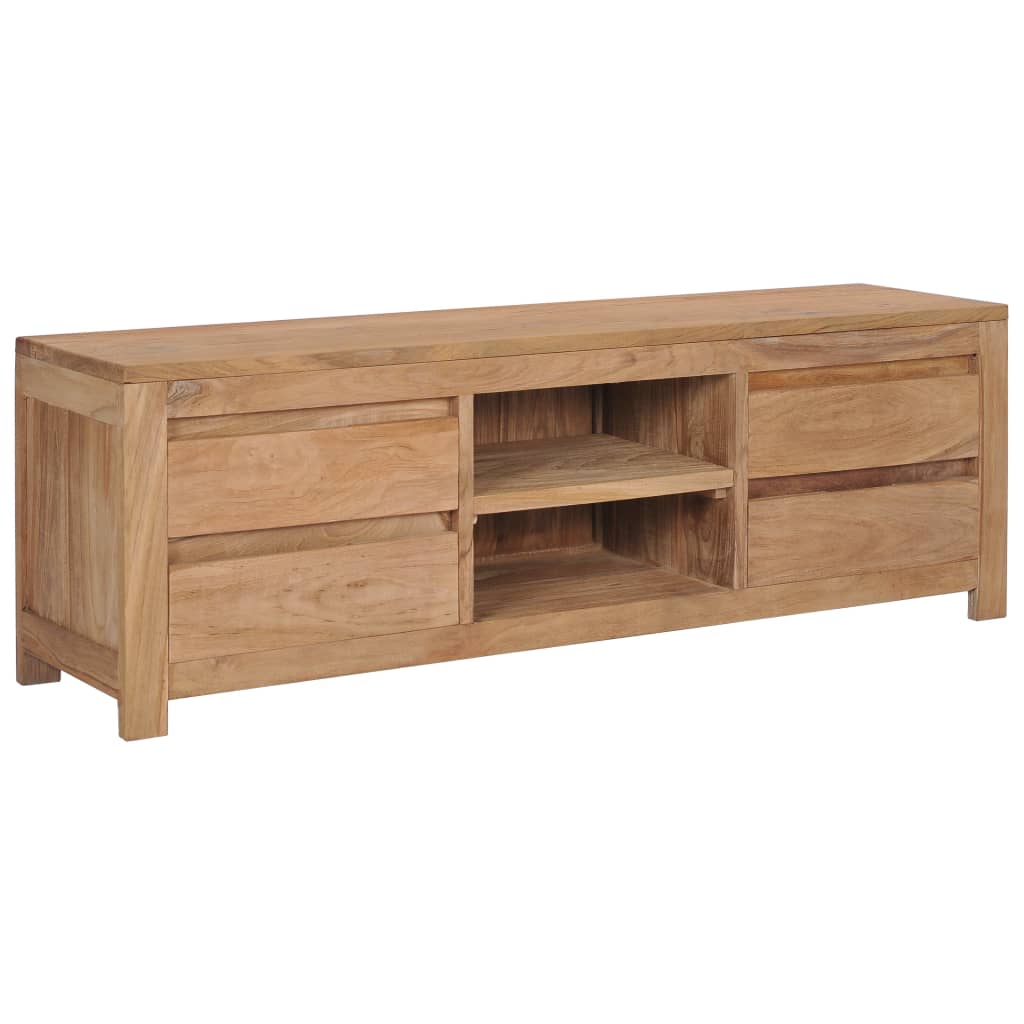 TV Cabinet 115x30x40 cm Solid Teak Wood