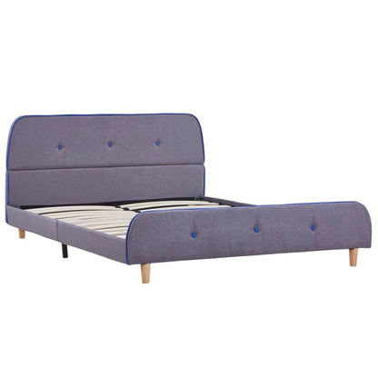 Bed Frame without Mattress Light Grey Fabric 135x190 cm Double